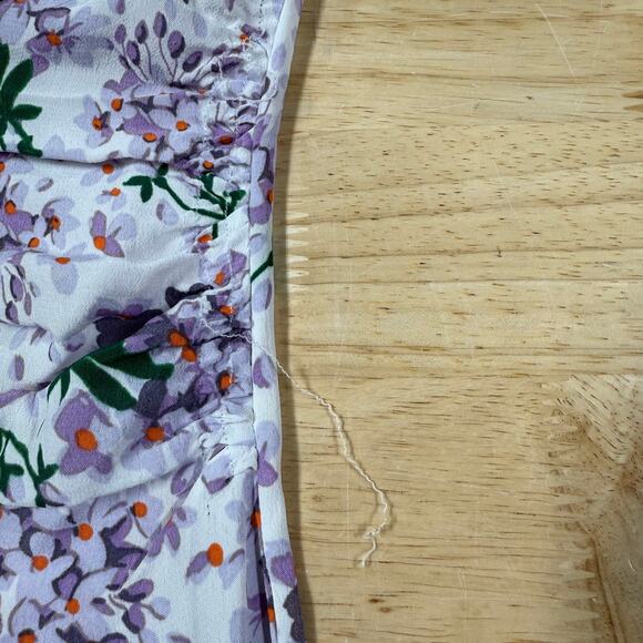 byTiMo Summer Floral Print Button Front Maxi Dress Size XS Project Piece Upcycle - Picture 7 of 11